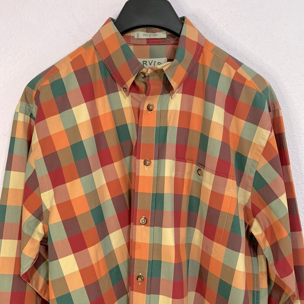 Orvis Men Multi-Color Oxford Button Down Cotton L… - image 2
